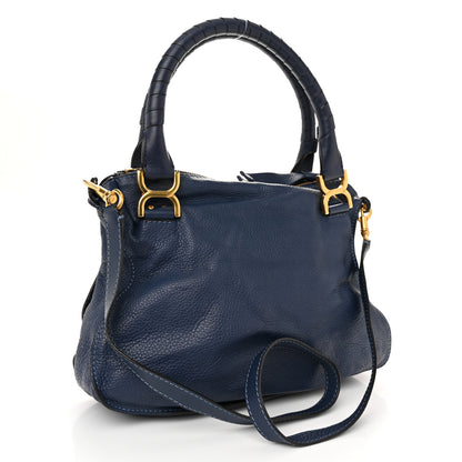 Chloe Calfskin Medium Marcie Satchel Royal 3 of 15