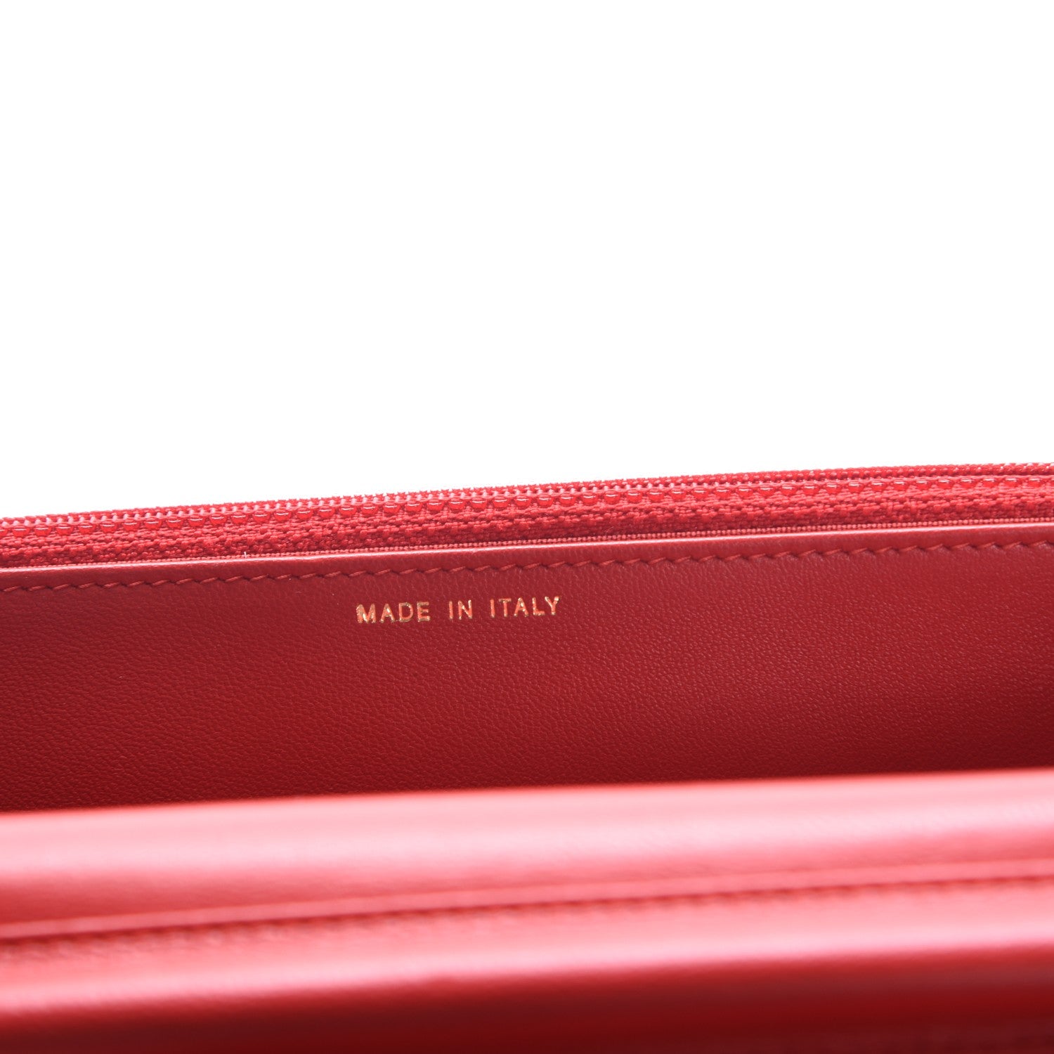 Chanel Lambskin Quilted Boy Wallet On Chain WOC Red 7 of 9