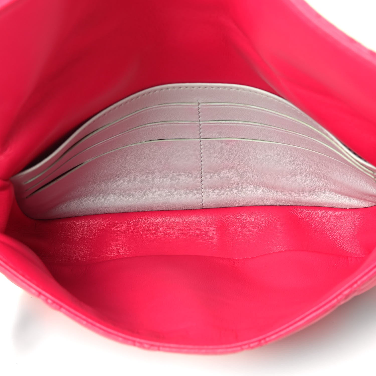 Christian Dior Lambskin Cannage Miss Dior Promenade Pouch Fuchsia 4 of 4