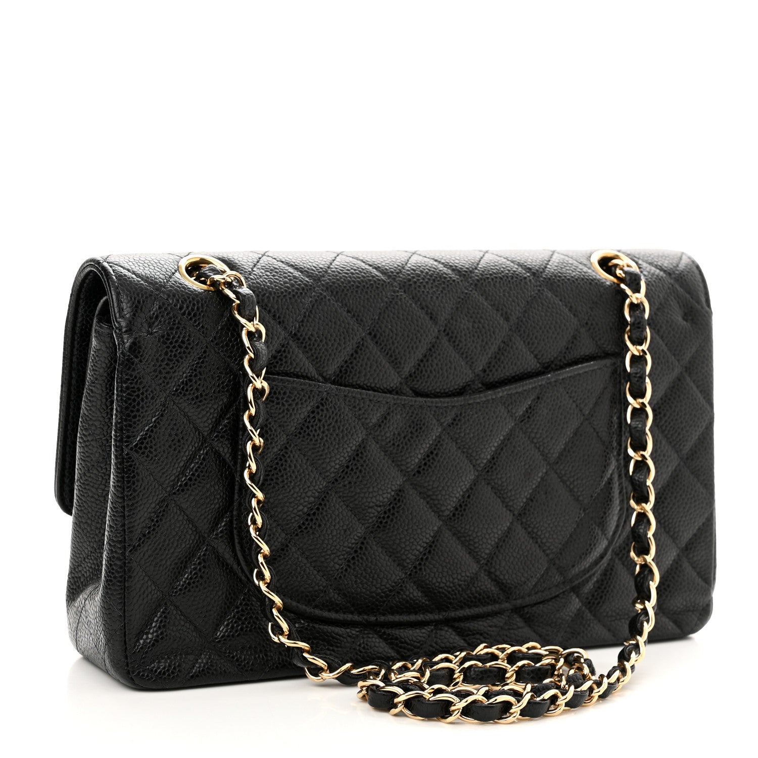 Chanel Caviar Quilted Medium Double Flap Black 3 of 10