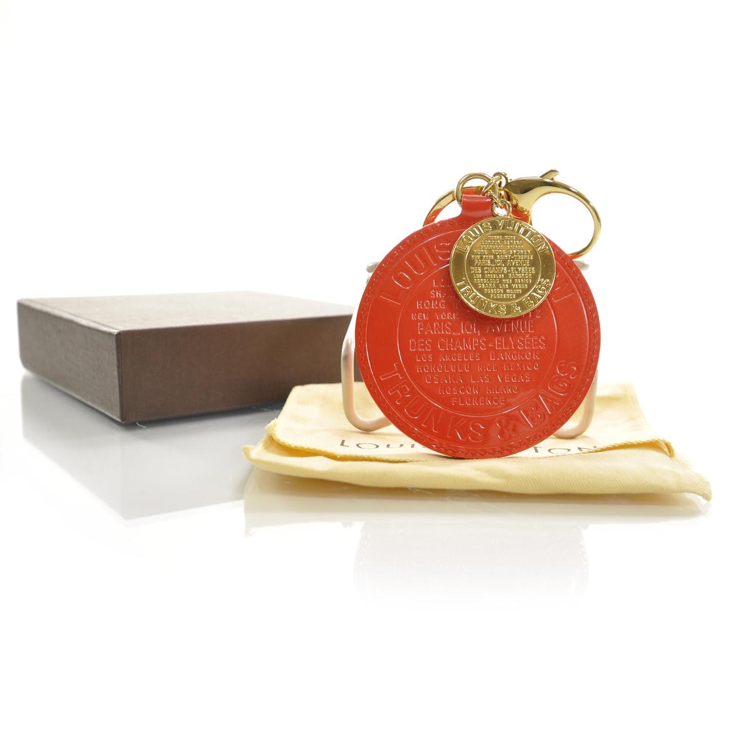 Vernis Trunks and Bags Bag Charm Orange Sunset