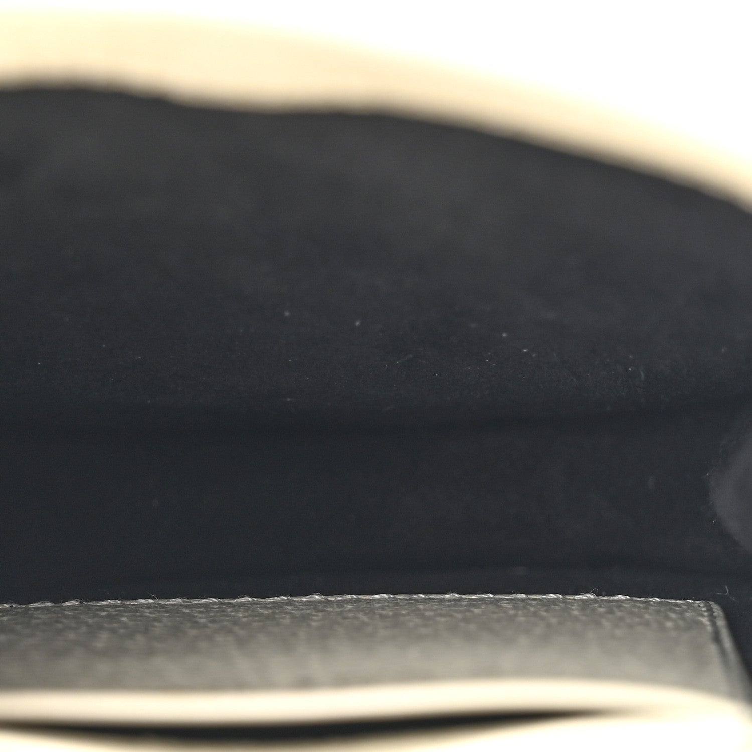 Gucci X ADIDAS Textured Dollar Calfskin Trefoil Embossed Phone Crossbody Bag Black Off White 5 of 13