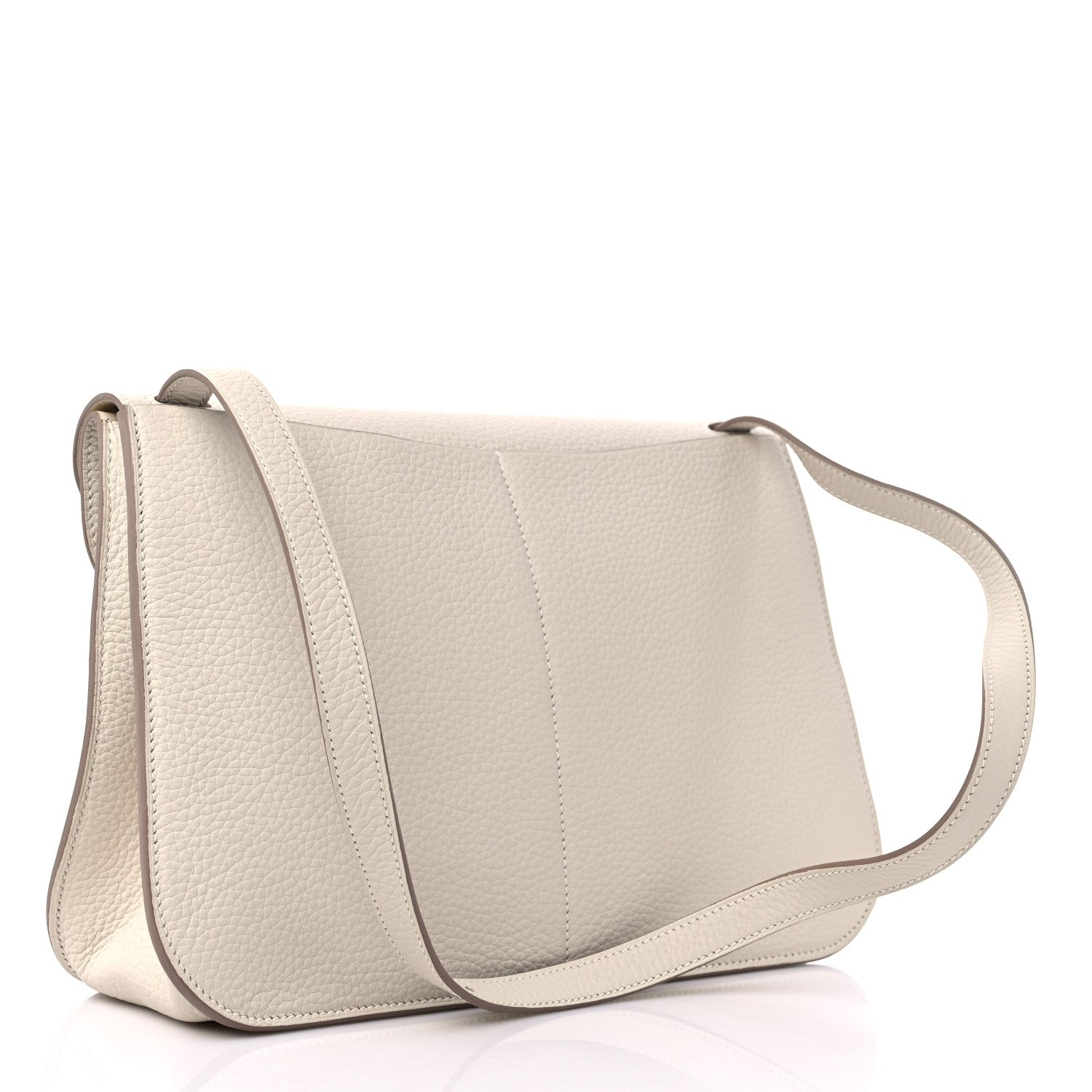 Hermes Taurillon Clemence Halzan 31 GM Craie 3 of 9