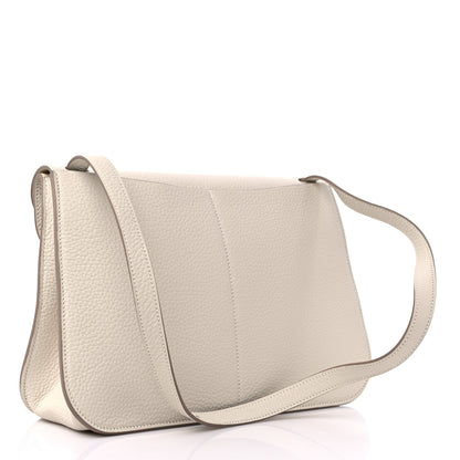 Hermes Taurillon Clemence Halzan 31 GM Craie 3 of 8