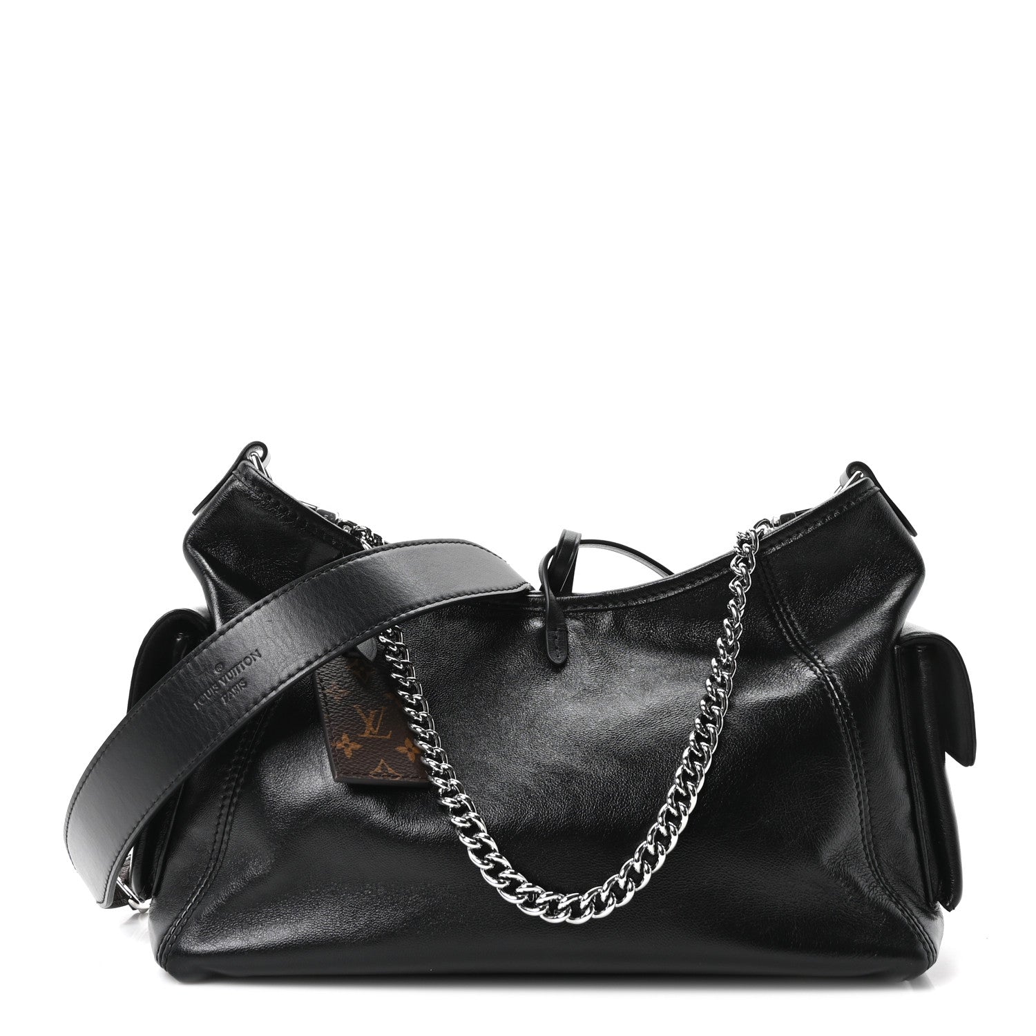 Louis Vuitton Lambskin CarryAll Cargo Vibe PM Black 1 of 9