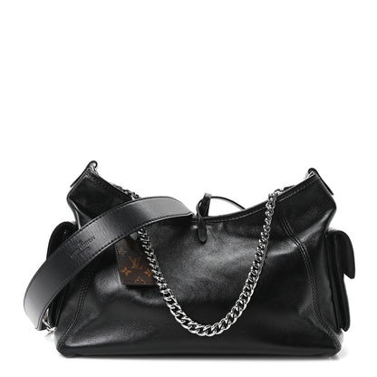 Louis Vuitton Lambskin CarryAll Cargo Vibe PM Black 1 of 9