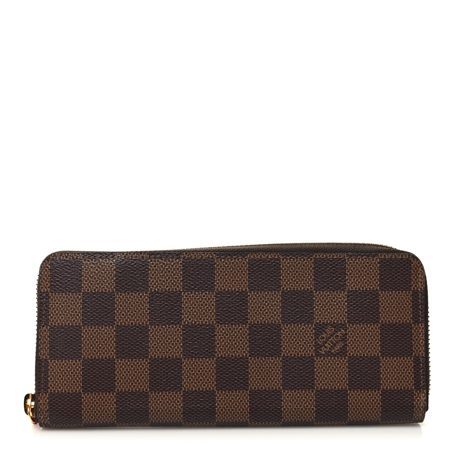 Damier Ebene Clemence Wallet Cherry