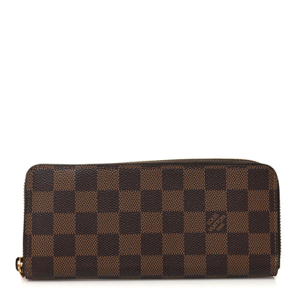Louis Vuitton Damier Ebene Clemence Wallet Cherry 1 of 8