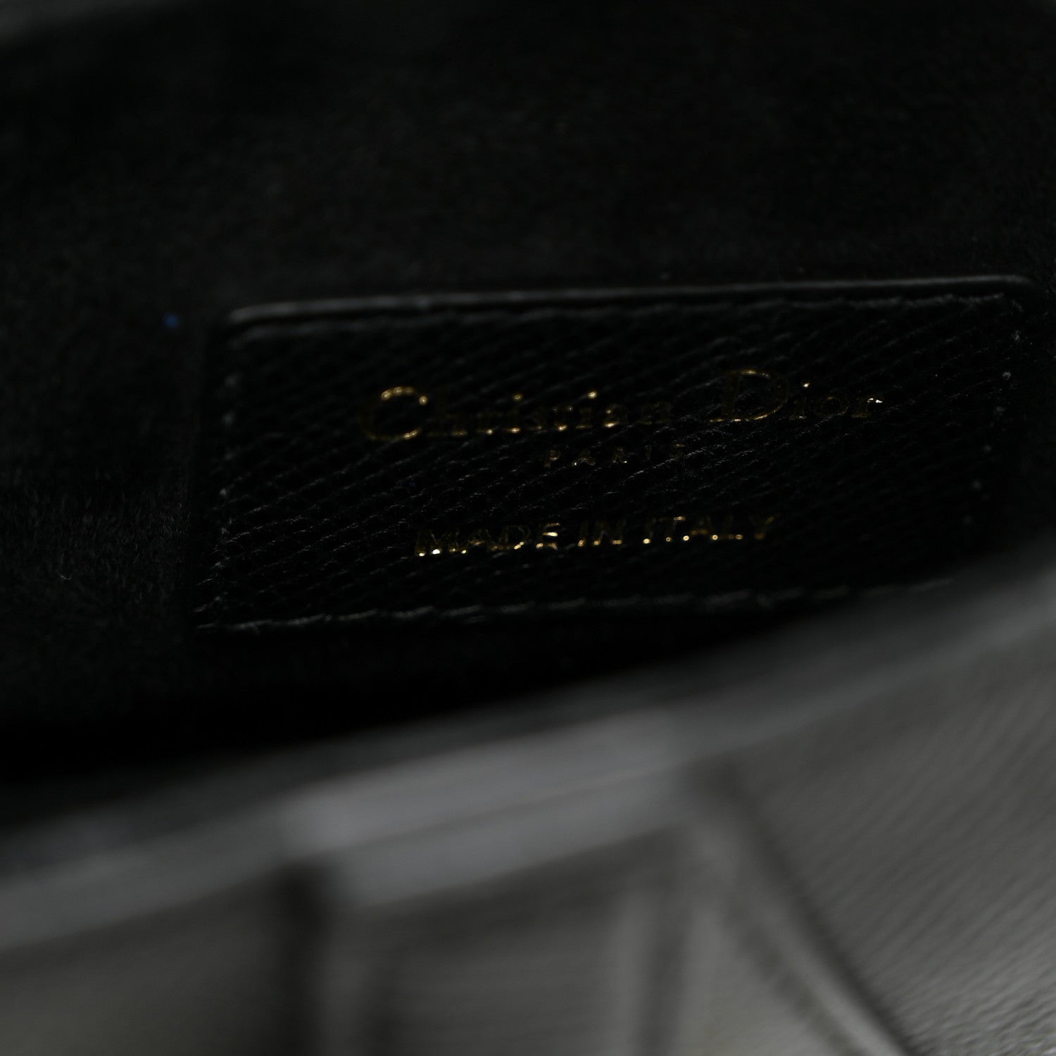 Christian Dior Grained Calfskin Mini Saddle Bag Black 6 of 11