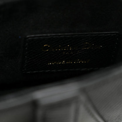 Christian Dior Grained Calfskin Mini Saddle Bag Black 6 of 11