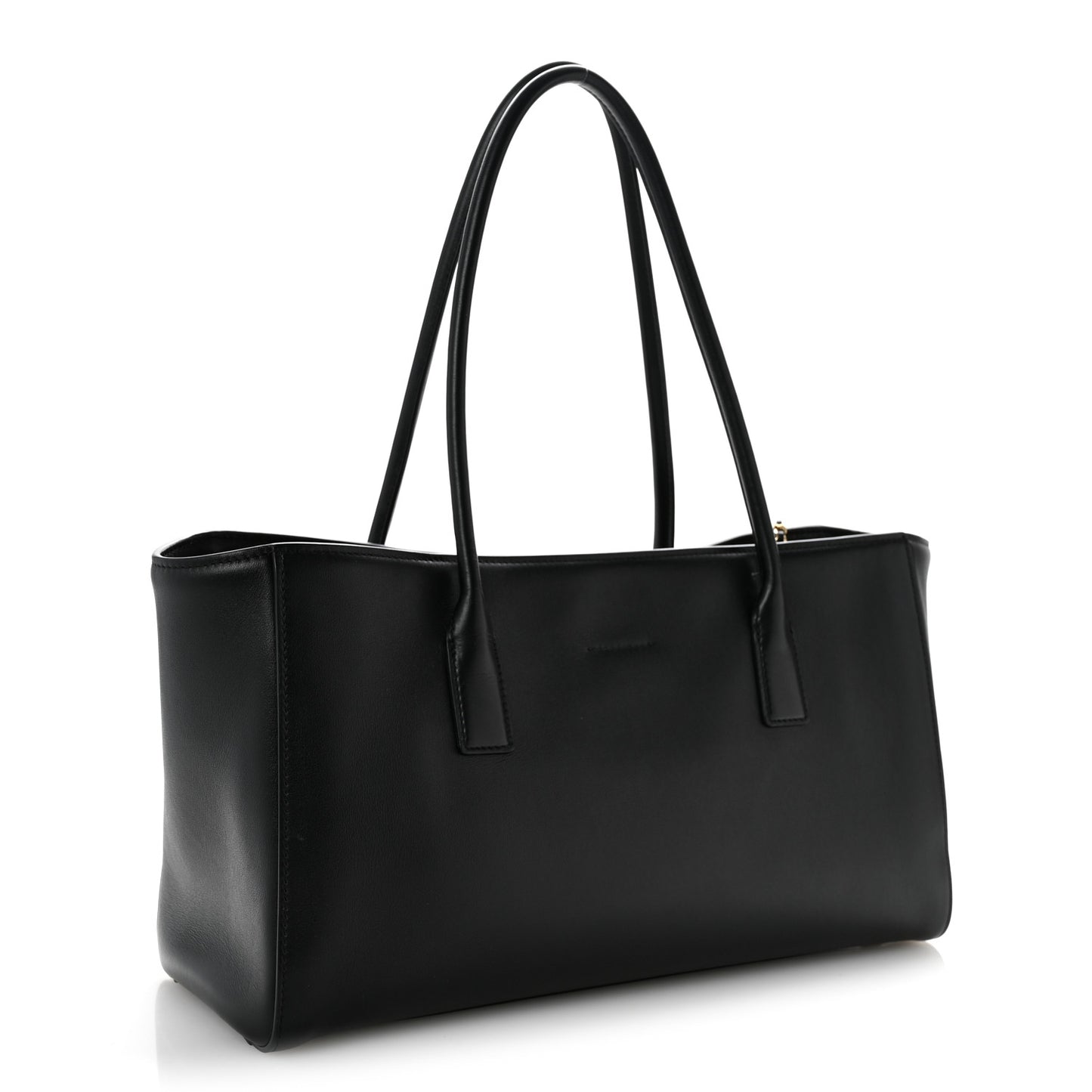 Calfskin Archetype Small Shopping Tote Black