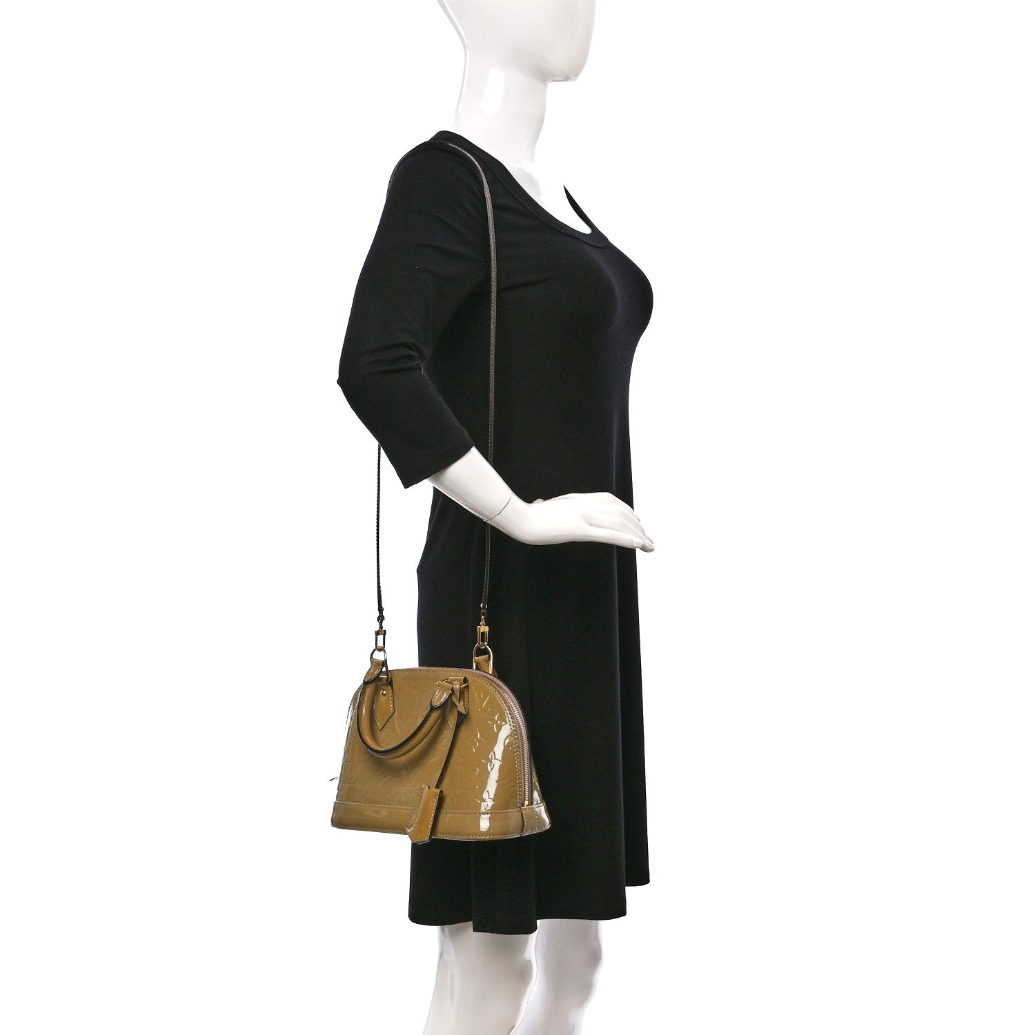 Louis Vuitton Vernis Alma BB Galet 2 of 8