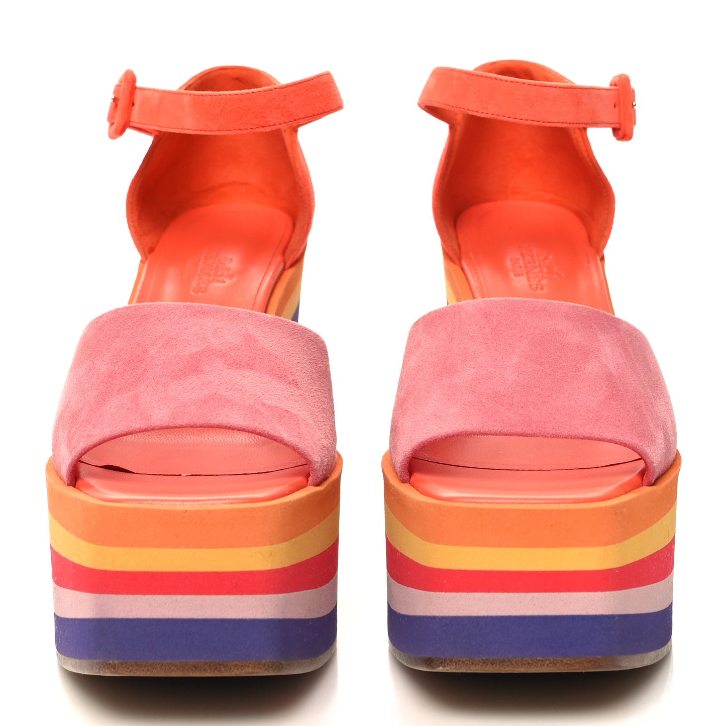 Suede Goatskin Early Wedge Sandals 37