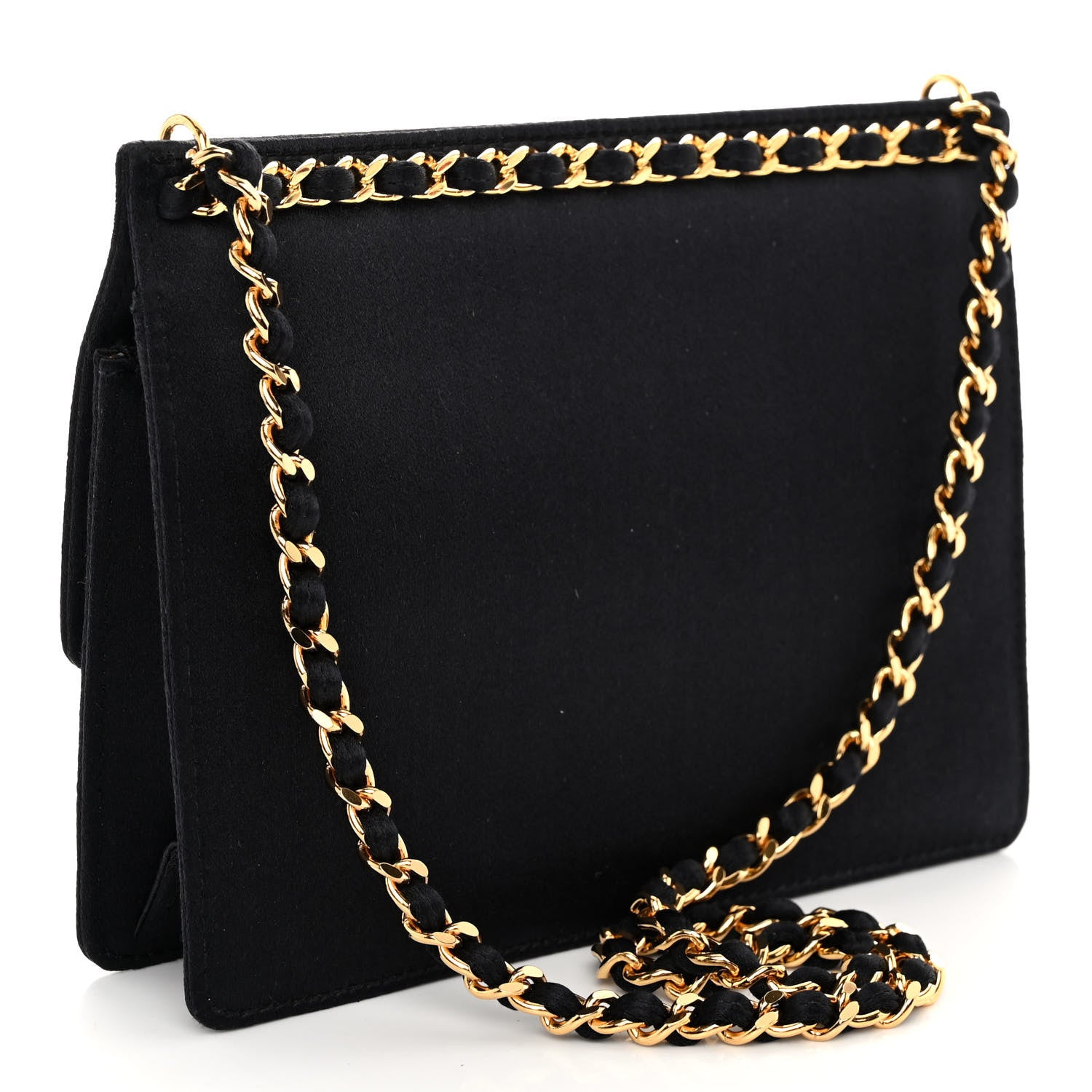 Chanel Satin Mini Flap Black 3 of 10