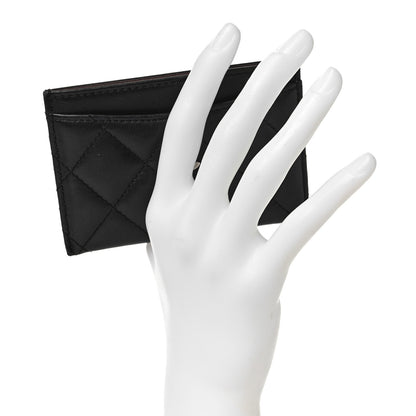 Chanel Lambskin Quilted Card Holder Black 2 of 10