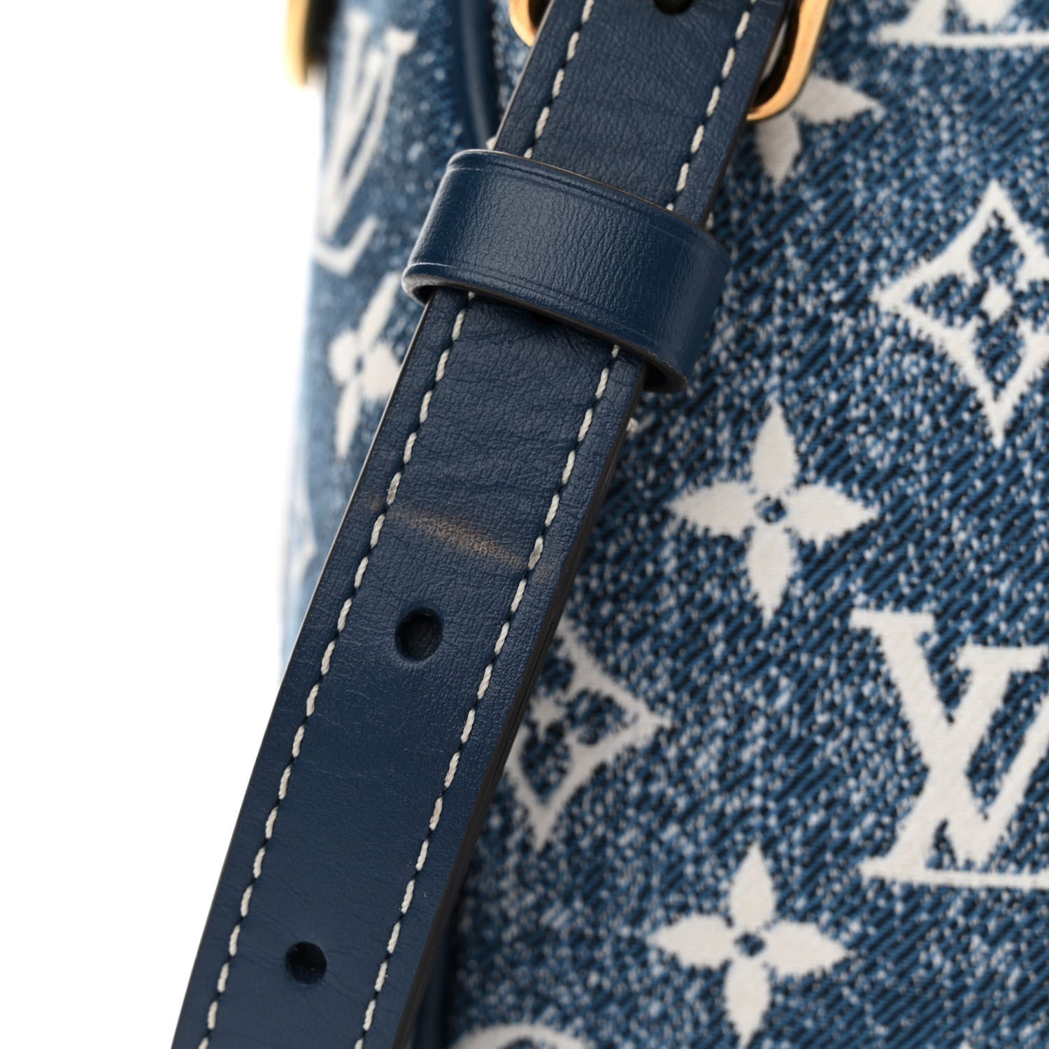Louis Vuitton Monogram Jacquard Denim Speedy Bandouliere 25 Bleu 10 of 11