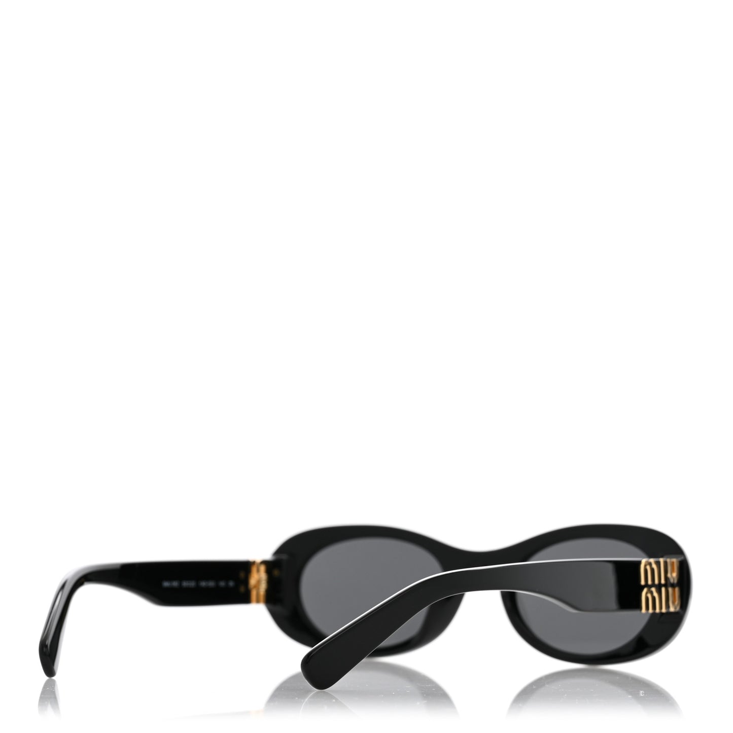 Acetate Oval Sunglasses SMU 06Z Black