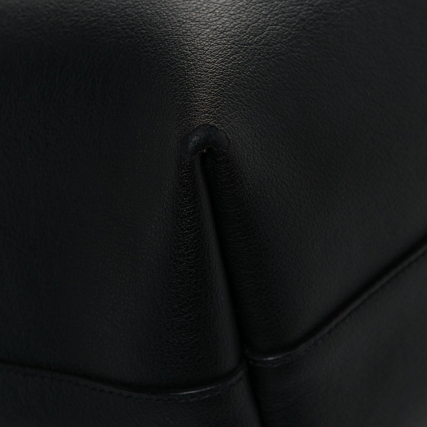 Calfskin Large Shopping Tote Black