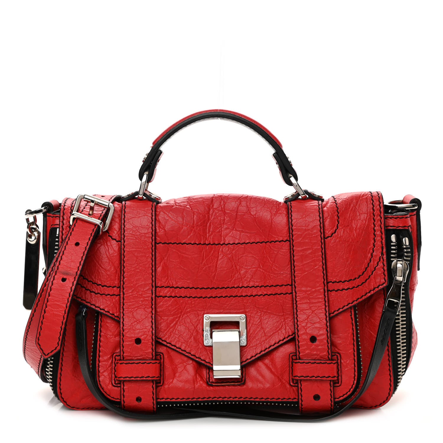 Proenza Schouler Lambskin Tiny PS1 Satchel Chianti 1 of 14