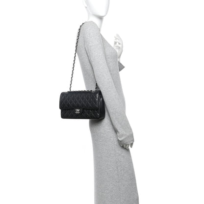 Chanel Caviar Quilted Medium Double Flap Black 2 of 10