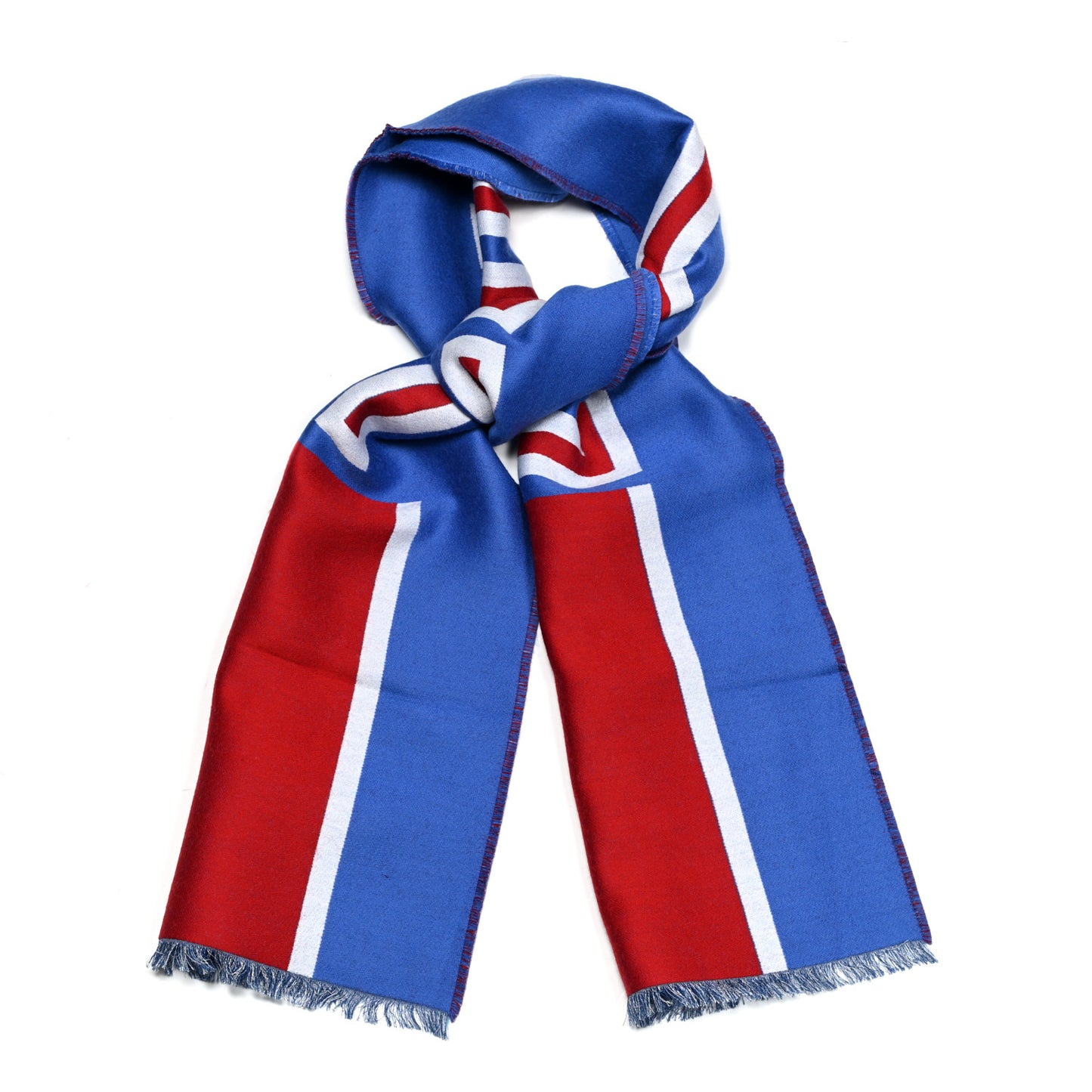 Wool Silk Gucci Heron Scarf Royal Red