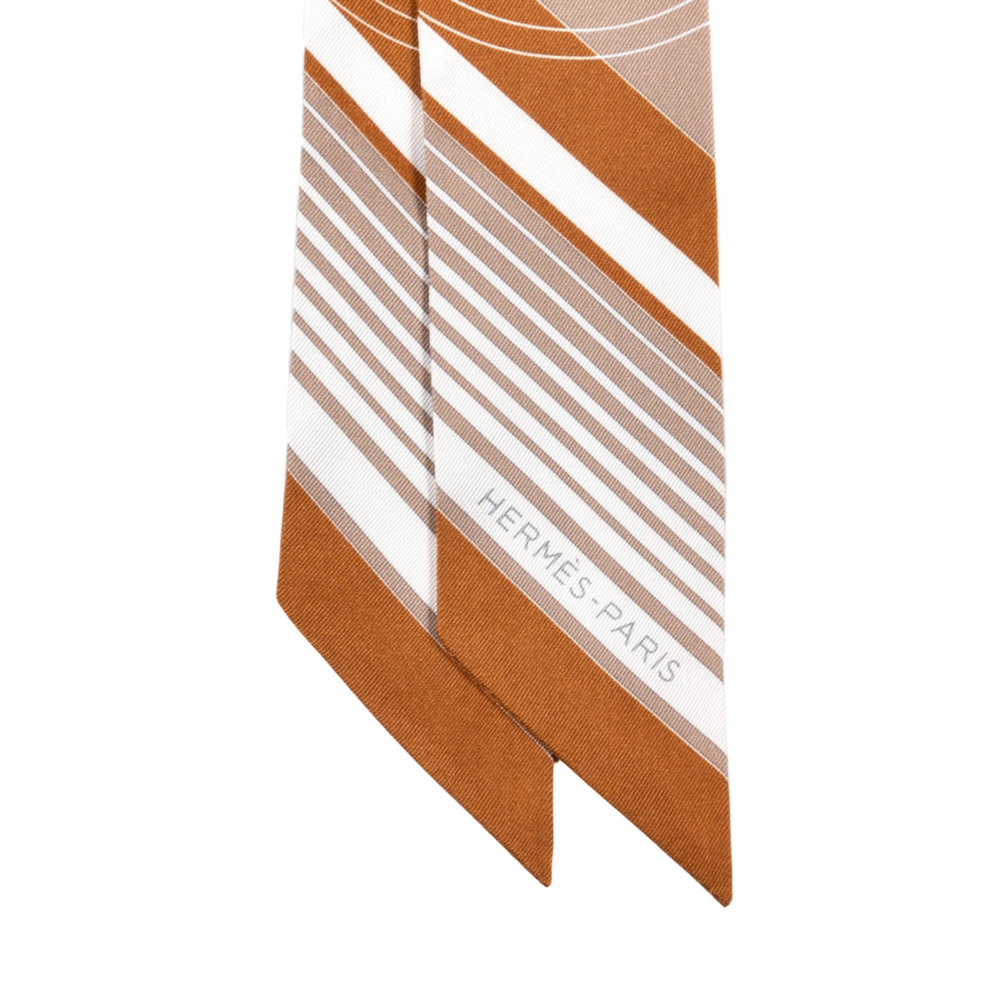 Silk Ex-Libris Twilly Beige White Caramel