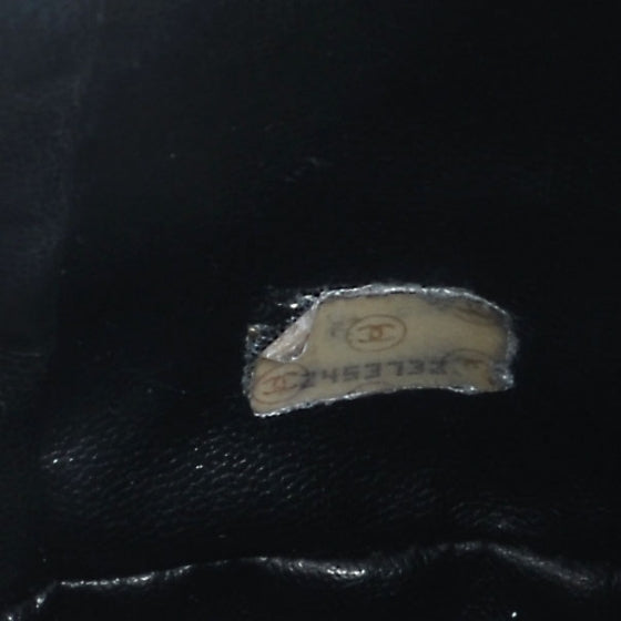 Caviar CC Drawstring Shoulder Bag Black