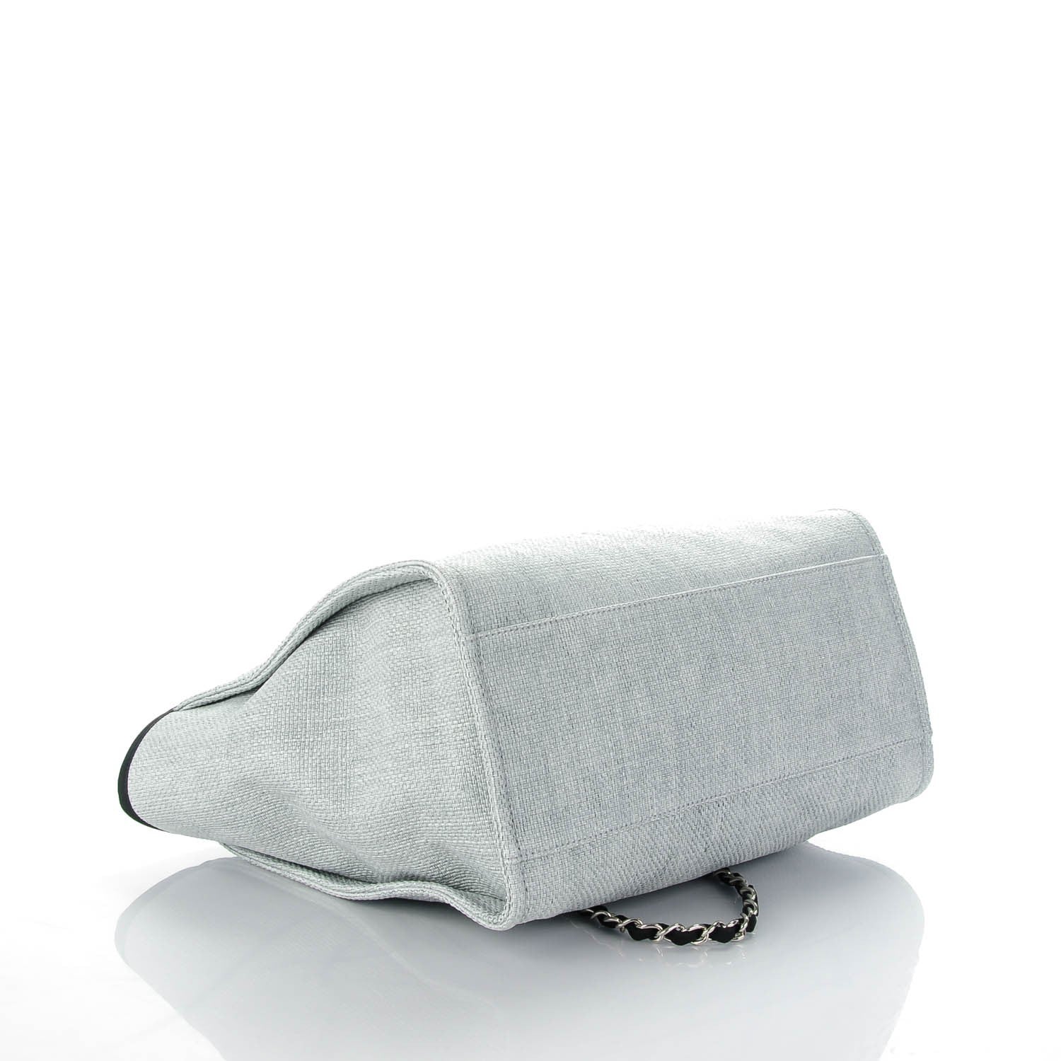 Chanel Canvas Deauville Large Tote Grey 4 of 7