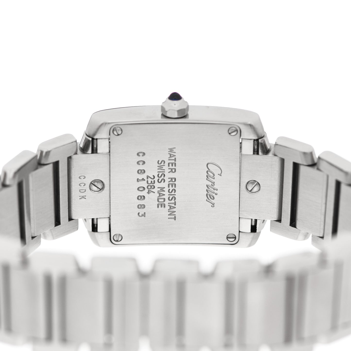 Stainless Steel 20mm Tank Francaise Quartz Watch