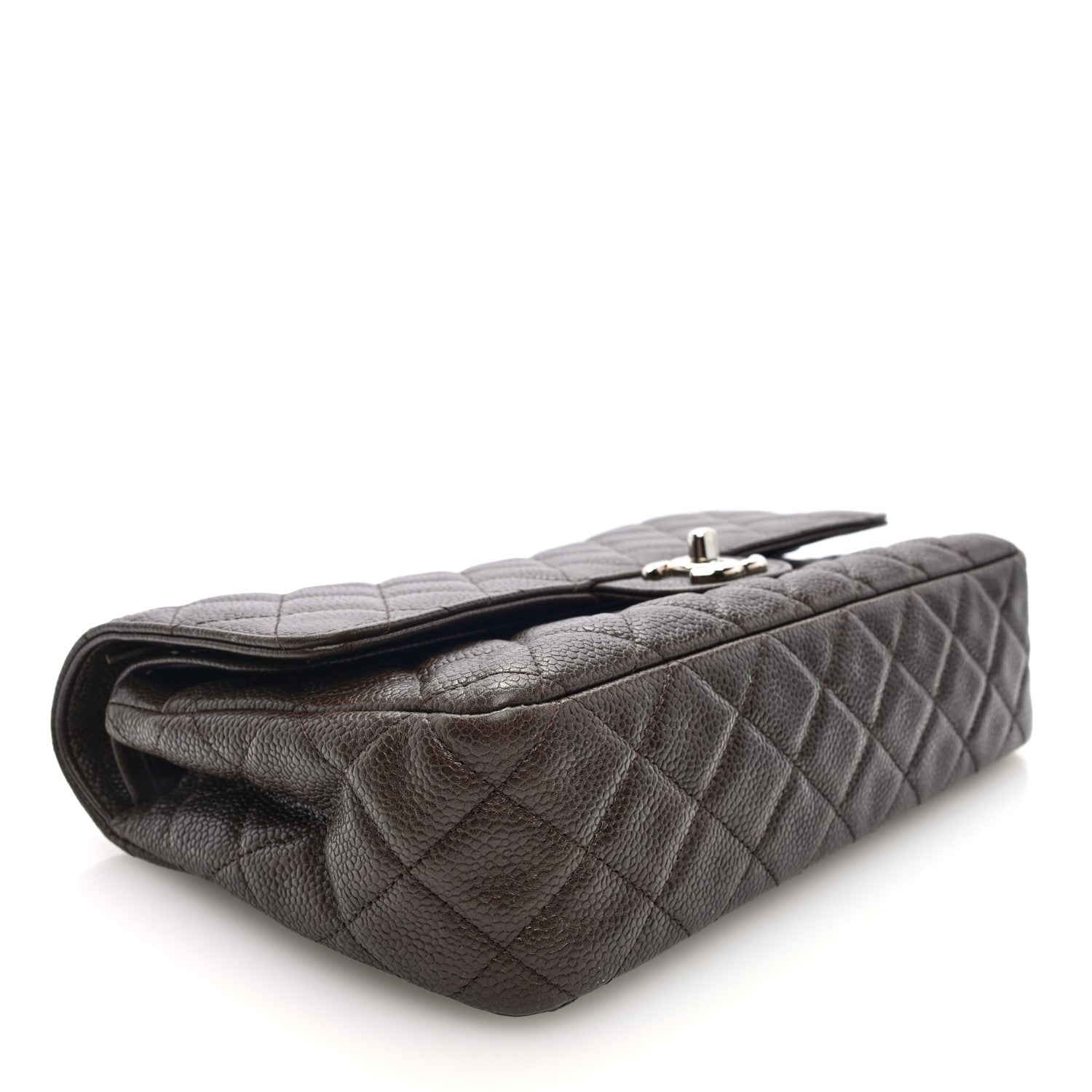 Chanel Caviar Quilted Medium Double Flap Brown 4 of 10