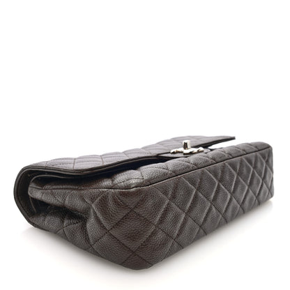 Chanel Caviar Quilted Medium Double Flap Brown 4 of 10