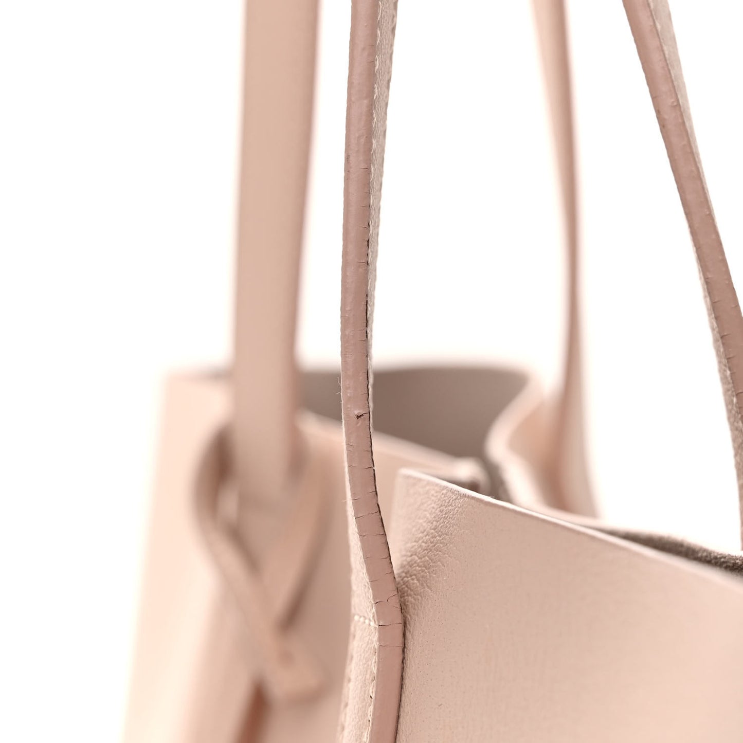 Calfskin Large Shopping Tote Pale Blush