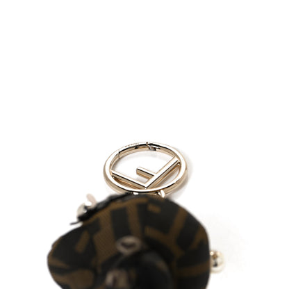 Fendi Nappa Zucca Zucchino Pearl F is Fendi Space Monkey Bag Charm Camelia Carbone Mogano Panna 5 of 5