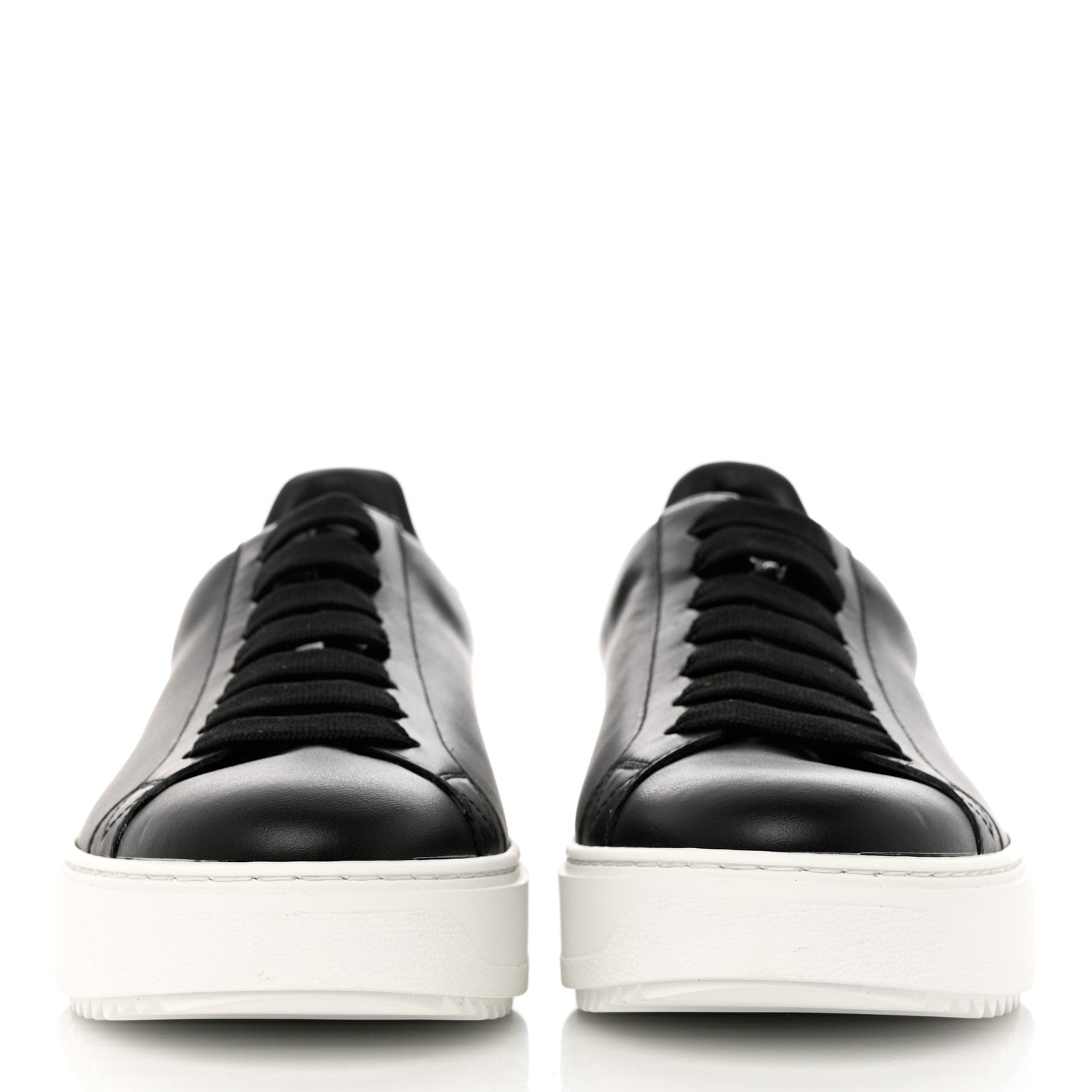 Louis Vuitton Calfskin Time Out Sneakers 41 Black 2 of 11