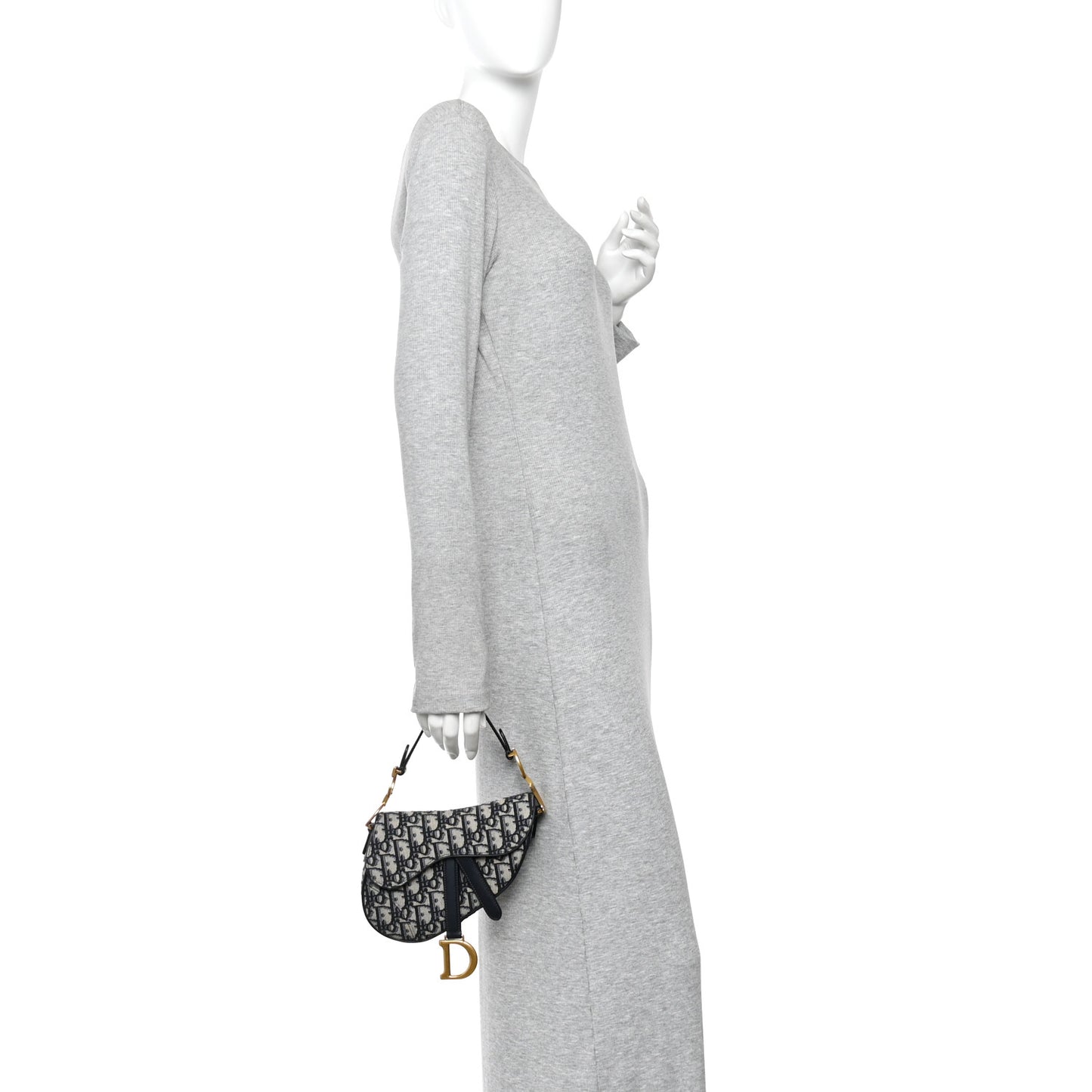 Oblique Mini Saddle Bag Blue