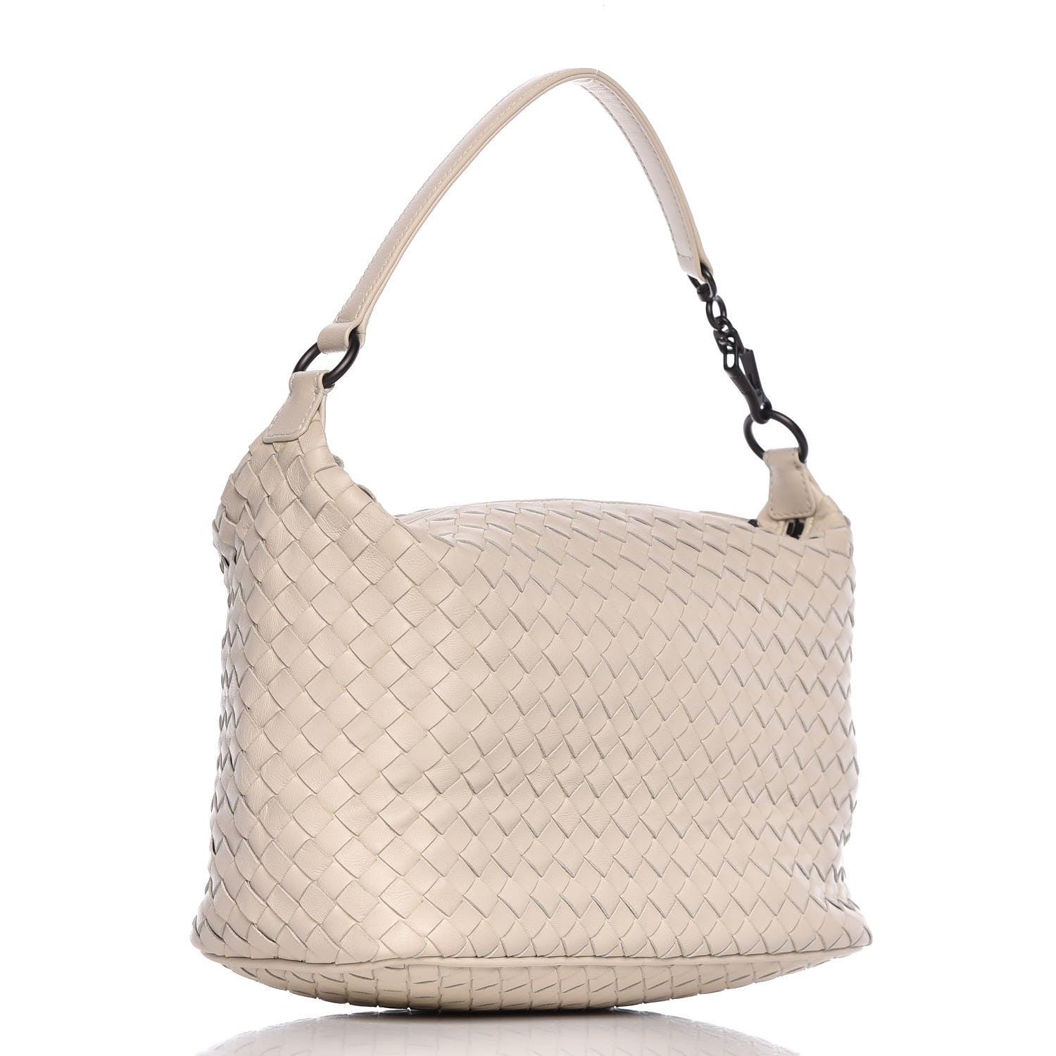 Bottega Veneta Nappa Intrecciato Small Shoulder Bag White 3 of 11