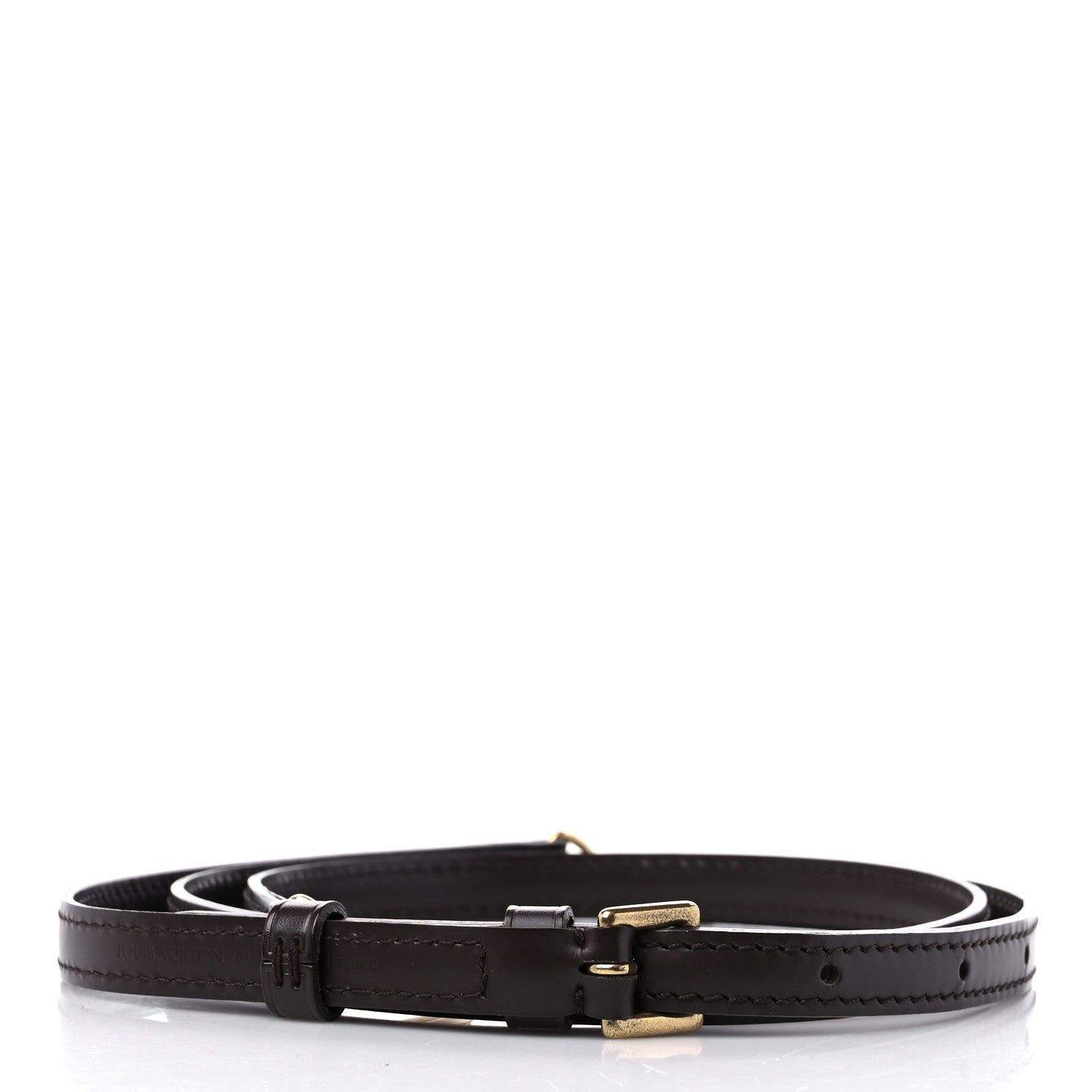 Louis Vuitton Calfskin 12mm Adjustable Shoulder Strap Brown 2 of 4