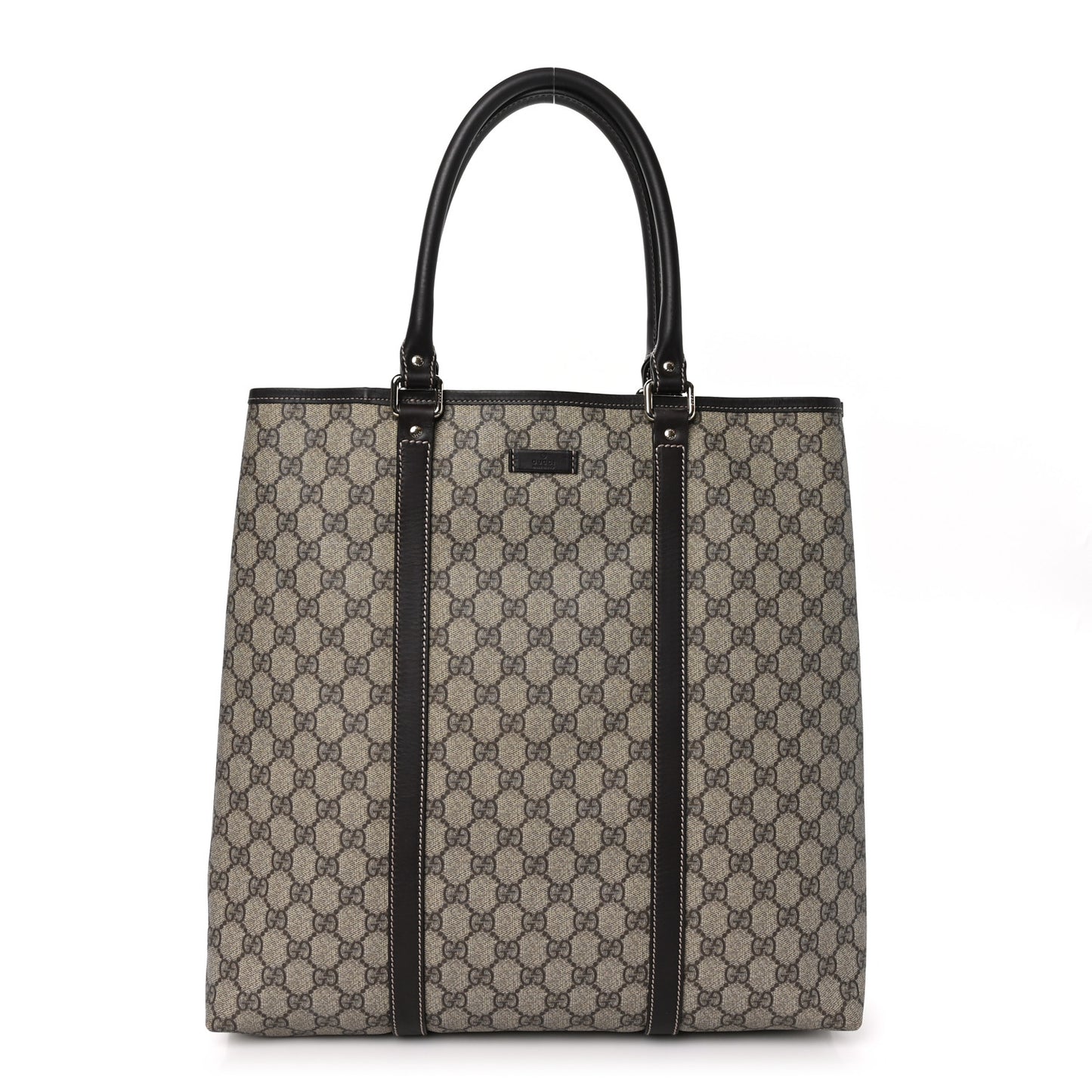 GG Plus Monogram Joy Vertical Tote Dark Brown
