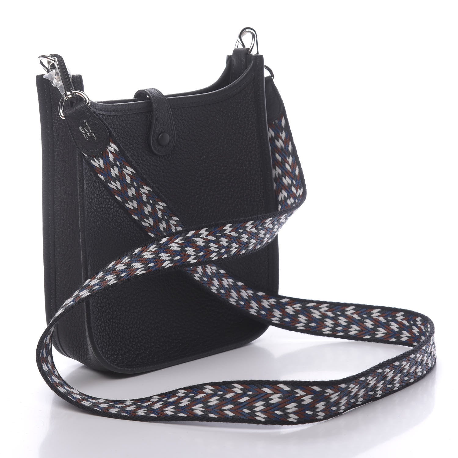 Hermes Taurillon Maurice Zigzag Evelyne TPM Black 3 of 11