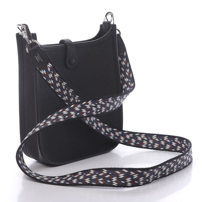 Hermes Taurillon Maurice Zigzag Evelyne TPM Black 3 of 11
