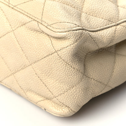 Chanel Caviar Quilted Drawstring Shoulder Bag Beige 9 of 11