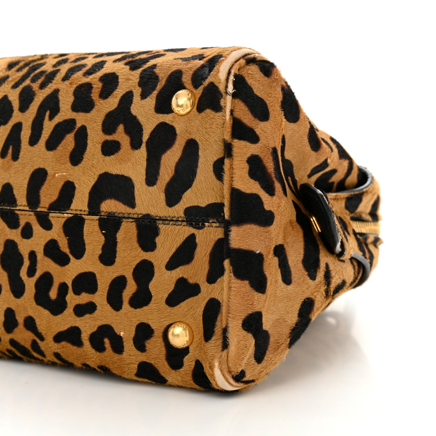 Pony Hair Leopard Print Large Cavallino Miele Moro