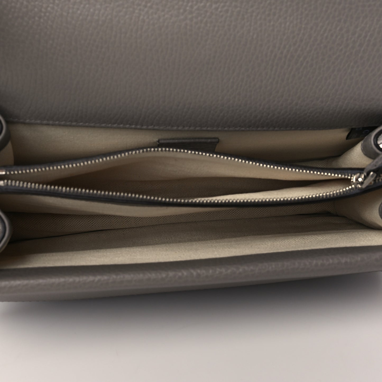 Pebbled Calfskin Small Dionysus Shoulder Bag Dusty Grey