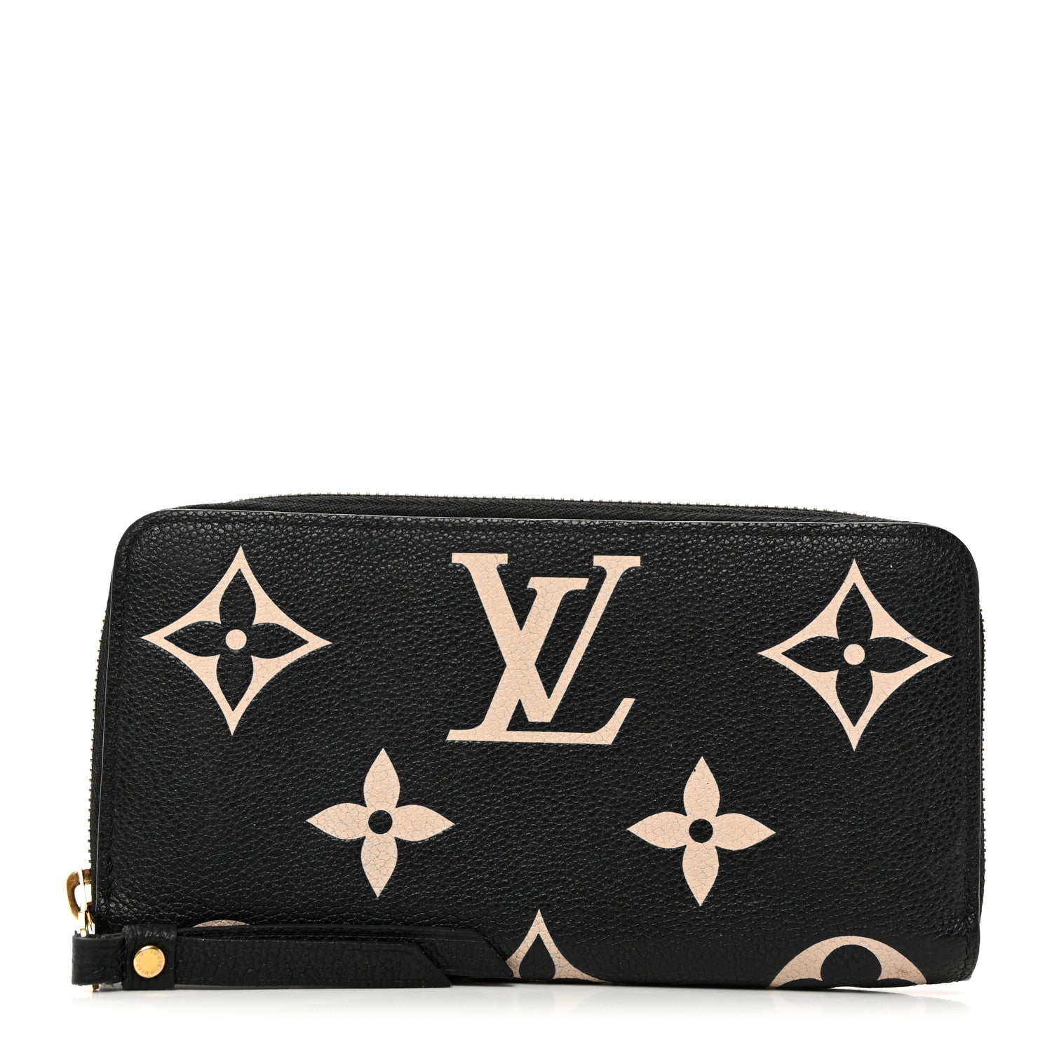 Louis Vuitton Empreinte Monogram Giant Zippy Wallet Black Beige 1 of 6