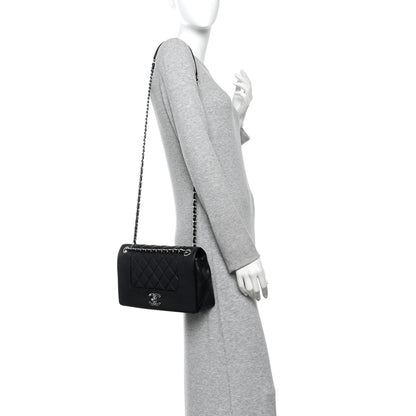 Chanel Sheepskin Quilted Vintage Mademoiselle Flap Black 2 of 13