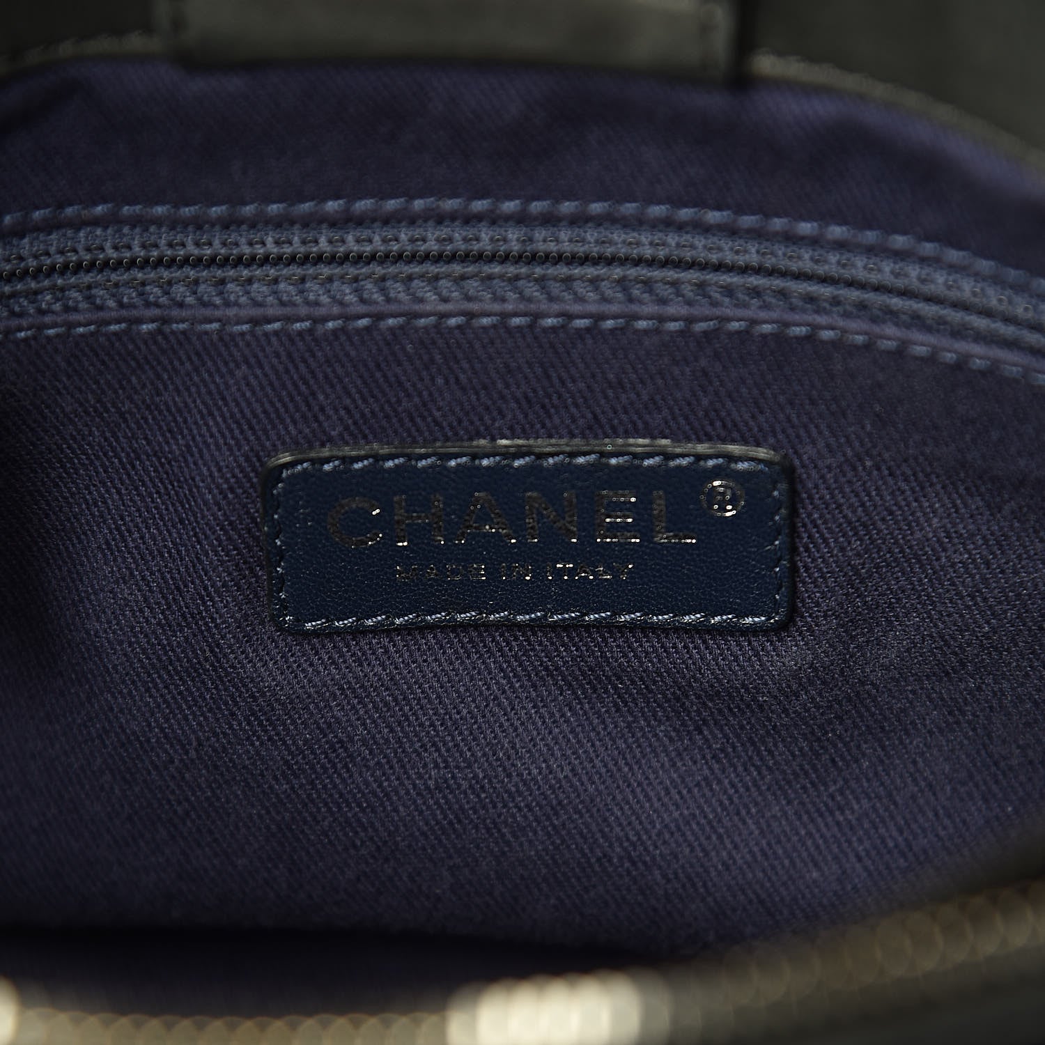 Chanel Iridescent Calfskin Small New Bubble Quilt Tote Dark Grey 6 of 12