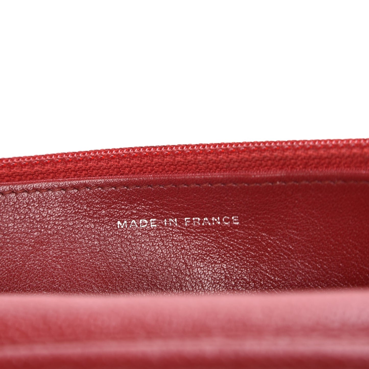 Caviar Quilted Wallet On Chain WOC Red