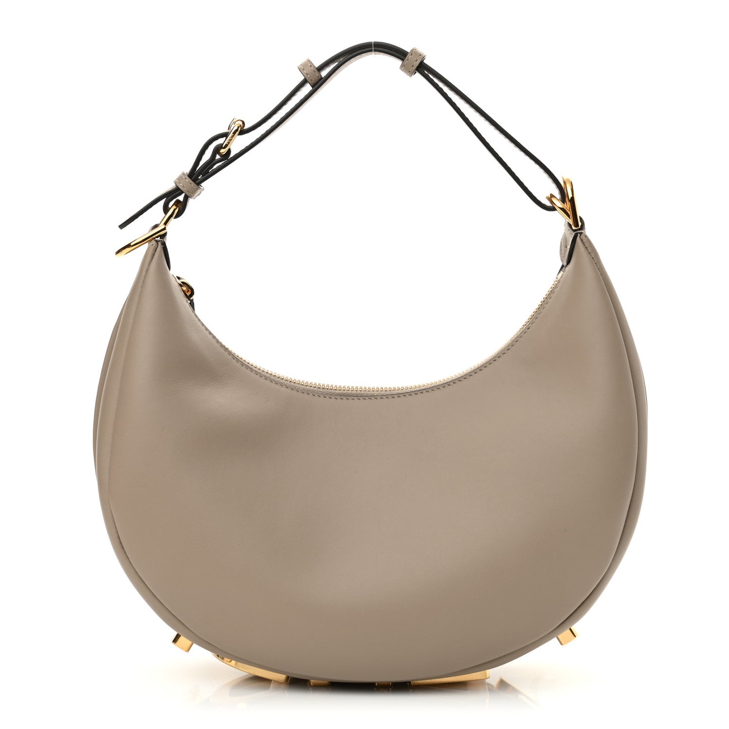 Vitello Grace Matte Small Fendigraphy Hobo Bag Nuvola