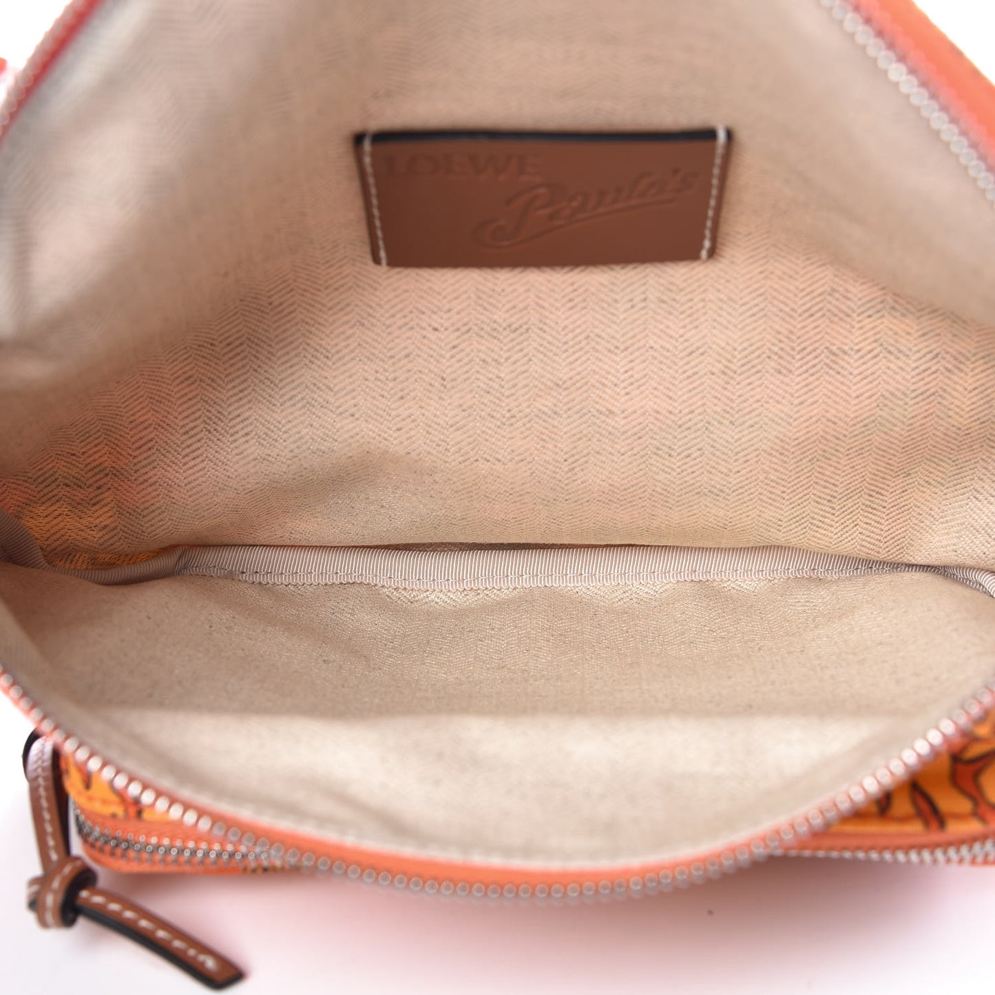 Canvas Ibiza Print Paulas Bum Bag Orange