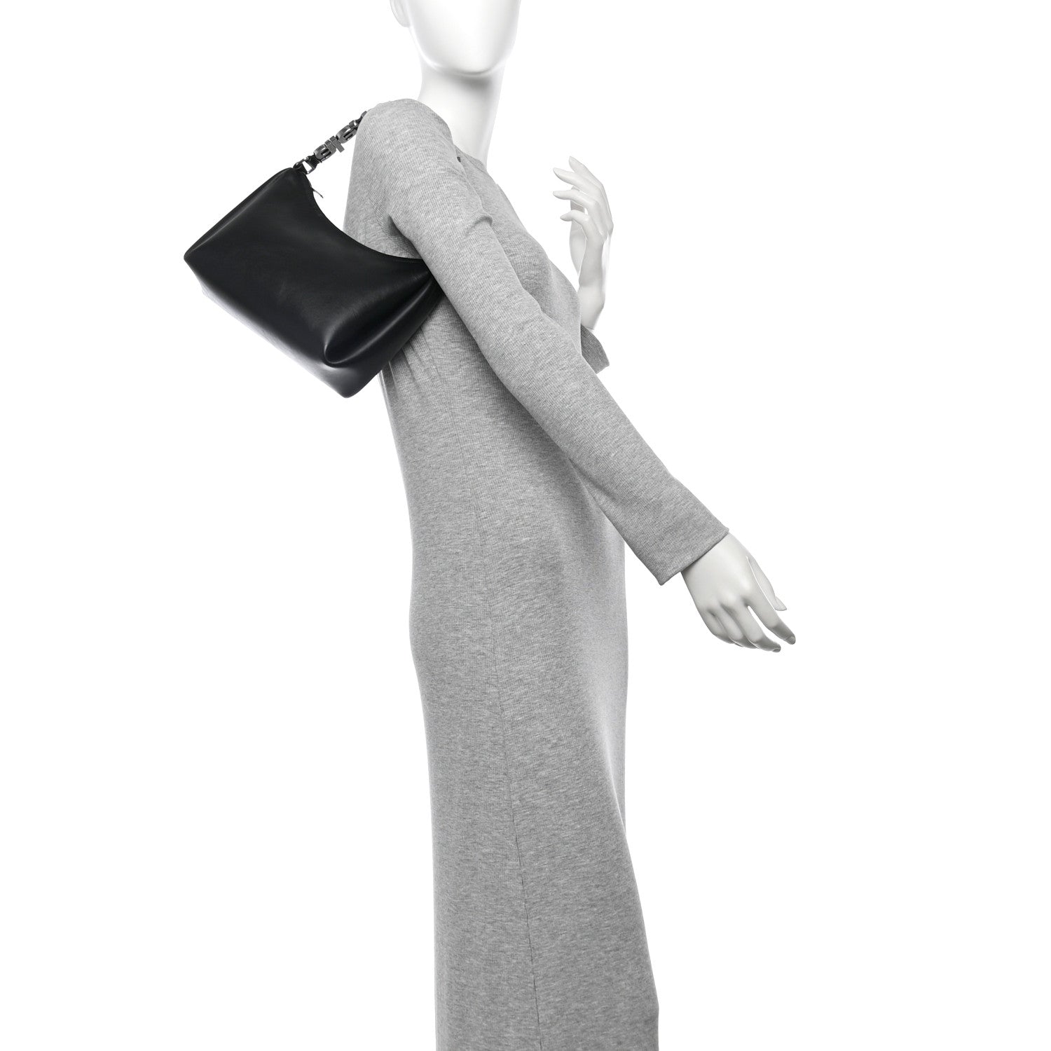 Alexander Wang Smooth Calfskin Marquess Shoulder Bag Black 2 of 13